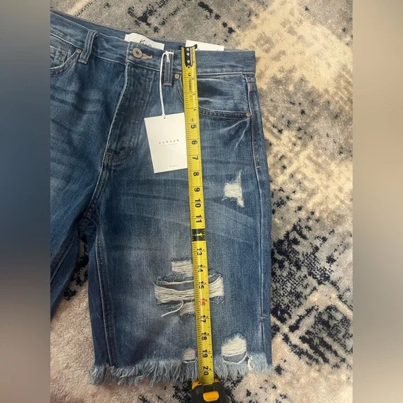 KanCan Blue Denim Jeans Shorts - Picture 6 of 12